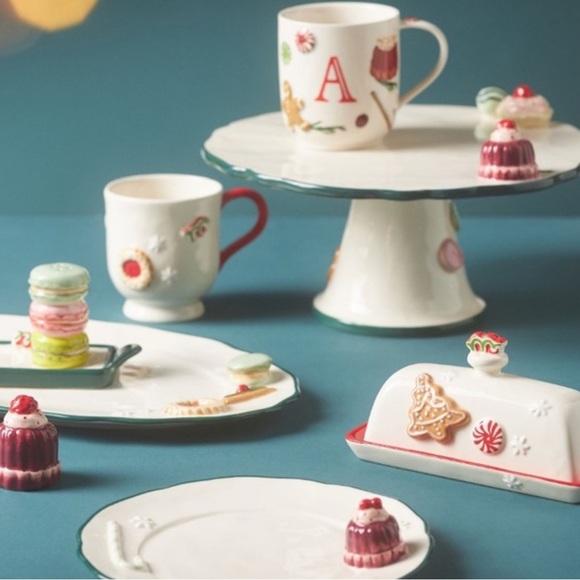 Anthropologie Holifaye Stoneware Monogram Mug, NWT - Picture 2 of 4